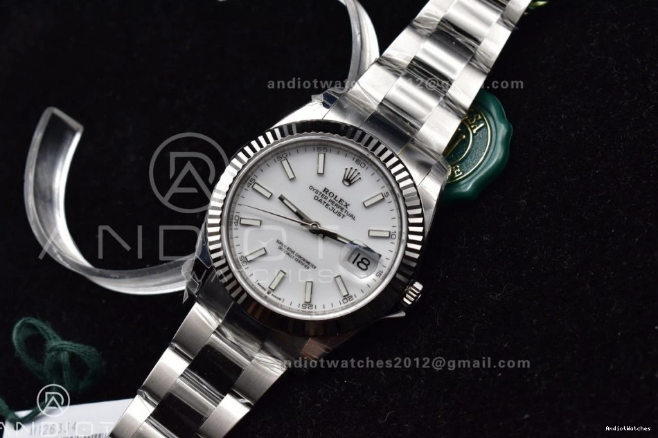 Bracelet SS 41 on 126334 White VSF Dial 904L 1:1 Contemporary DateJust Best Edition VS Oyster 630 0122